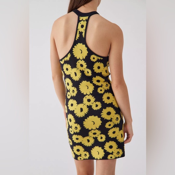 NWT! Urban Outfitters Charlie Sunflower Knit Mini Dress - Picture 4 of 12